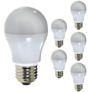 Diodesy A15 LED Light Bulb 5W 420LM 5000K E26 120V Dimmable White 6Pk - Picture 1 of 2