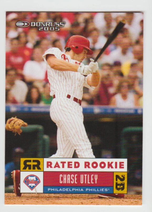 CHASE UTLEY Phillies 2005 Donruss Rated Rookie #43 SP RC Nice Card Future HOF - Image 1 of 1