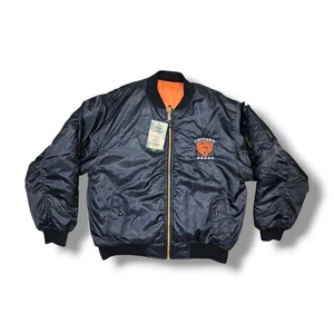 Vintage Tanglewood Chicago Bears North Division Champions Black Jacket Size 2XL - Picture 1 of 12