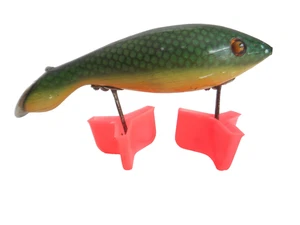 Vintage Heddon Dowagiac Wooden Fish Lure Collectible 4" Tadpolly Glass Eyes - Picture 1 of 16