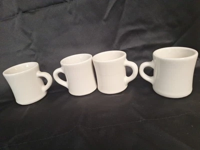 Vintage Victor Restaurant Ware Coffee Mug Cream Color Diner 3.5” Lot Of 4 - Image 1 of 4