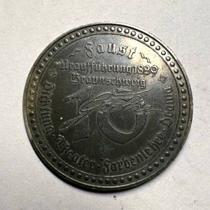 Moneta commemorativa Johann Wolfgang von Goethe Braunschweig 10 Pfennig Germania - Picture 1 of 2