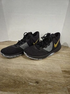 Nike Air Precision II Mens Size 10.5 Black/Metallic Basketball Shoes AA7069-090 - Picture 1 of 8