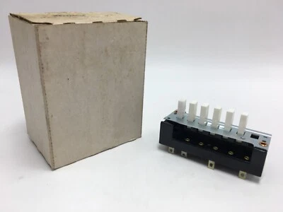 老式通用电气正品 Hotpoint 烤箱 6 按钮选择开关 (602218) — 第 1/4 张图片