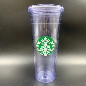 Starbucks Clear Acrylic Venti Cold Cup Tumbler 24 oz - Picture 1 of 6
