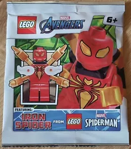 LEGO Super Heroes Avengers Infinity War Iron Spider Minifigur plus Bonusfliese - Bild 1 von 4