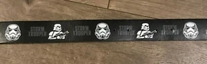 Boys Black Rubber Star Wars Storm Trooper Belt Size S/M  - Picture 1 of 4