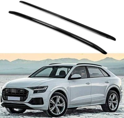 2Pcs Fits for Audi Q8 2019-2023 Aluminum Roof Rail Rack Side Rail Bar Holder - Image 1 of 4