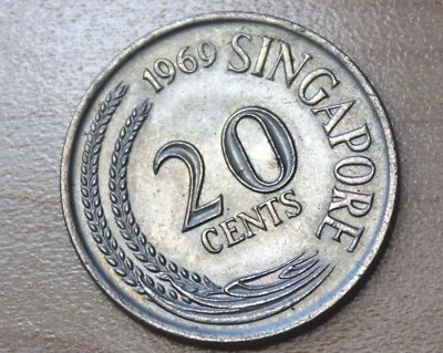 1969 Singapore 20 Cents Swordfish - Image 1 of 2