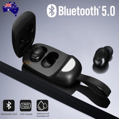 True Wireless TWS Earbuds Bluetooth Earphones Mini In-Ear 3D Stereo Headset - image 1 of 4