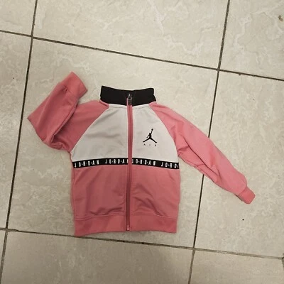 Jordan Jumpman Blocked Tricot 儿童粉色女孩运动服 18 米 学步儿童 Nike  — 第 1/4 张图片
