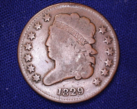 Nice  1829 Classic Head Half Cent  Only 487,000 Minted  #S122 Cover