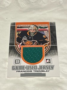 2013-14 ITG Between the Pipes Game-Used Silver Jersey /180 Francois Tremblay