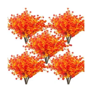 Grunyia Artificial Fall Flowers, Fake Outdoor UV Resistant Autumn Plants for ... - Picture 1 of 7