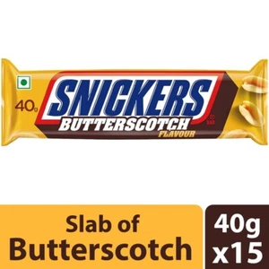 Snickers Chocolate Bar Loaded With Butterscotch & Caramel ,40gm, 15 Bars Pack - Picture 1 of 5