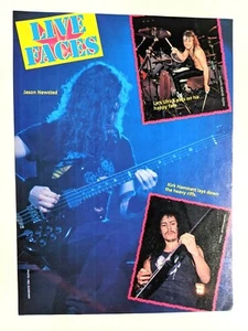 REVISTA METALLICA LIVE / TRIXTER / KIRK HAMMETT PÁGINA COMPLETA PINUP PÓSTER RECORTE - Imagen 1 de 2