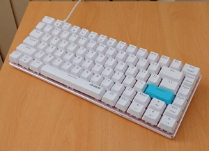 Custom modded Mechanical Keyboard Red Switches White LED Backlit hot-swappable - Picture 1 of 4