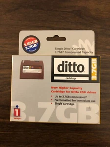 Cartouche NOS Iomega 3,7 Go capacité supérieure pour disques Ditto 2 Go vintage - Photo 1/1