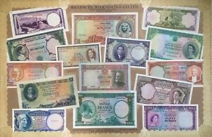 collection Bradbury Wilkinson Specimen banknote Southern Rhodesia Ceylon etc