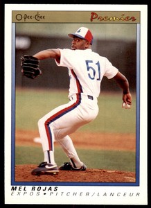 1991 O-Pee-Chee Premier Mel Rojas Baseball Cards. #101