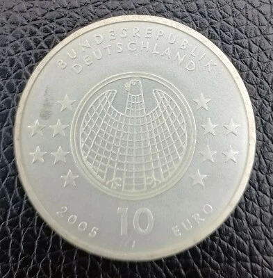 Germany silver coin, 10 euro, 2005, Albert Einstein - Image 1 of 2