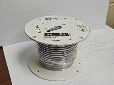 NEW ALPHAWIRE CABLE WIRE 2463C 22AWG 100' FT SPOOL - Image 1 of 3