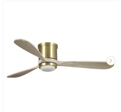 Parrot Uncle 52 in. Indoor Color Changing Integrated LED Low Profile Gold Ceili… - Image 1 of 4