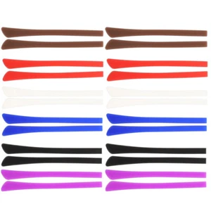 12 Paia Occhiali Silicone Punte Temple Anti Occhiali Ear Grips - Foto 1 di 12
