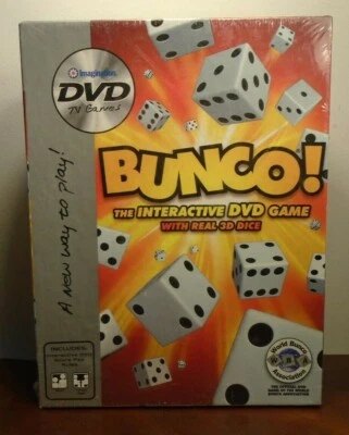 Bunco The Interactive DVD Game With Real 3D Dice Bunco! Imagination NEW Sealed - Image 1 of 4