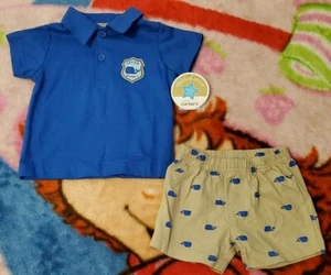Child of Mine by Carter's Infant Boys 2 Pc Outfit Caption Adorable Size 0-3 m - Picture 1 of 5