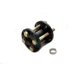 2-3/4" Billet Aluminum Fan Spacer Kit With Bolts Bushings & Washers - Black - Picture 1 of 5