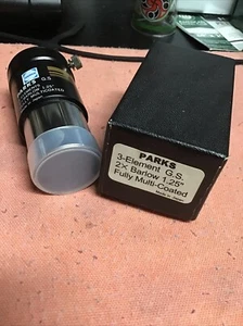Parks Gold Series 3-element 2XBarlow 1.25” Fully Multi-Coated - Picture 1 of 6