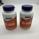 2 pack NOW FOODS Vitamin C-500 - 250 Tablets Ex 11/24