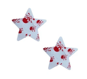 Damen Klebe Stern Totenkopf Intim BH Pad Brust Sticker Schmuck Ø 80mm - Bild 1 von 2