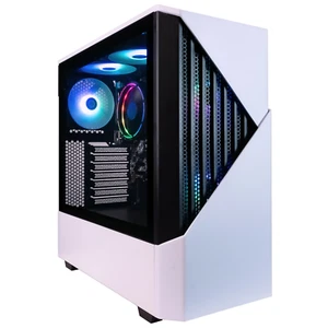 Castle Gaming Desktops, AMD Ryzen 5 5600G, 16GB, 1TB SSD, White - Picture 1 of 12