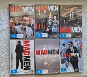 Madmen Season 1-6 DVD 1 2 3 4 5 6 Region 4 Pre-owned (S4) - Picture 1 of 17