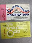 1976 Kentucky Derby tickets 102nd Churchill Downs Bicentennial plus OAKS tix 9/5