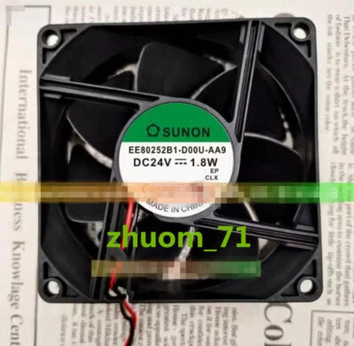 1PC SUNON EE80252B1-D00U-AA9 8025 DC24V 1.8W inverter cooling fan - Image 1 of 3