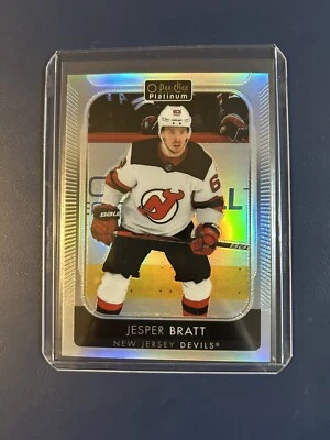 2021-22 O-Pee-Chee OPC Platinum Base Rainbow #98 Jesper Bratt - Image 1 of 2