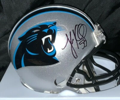 LUKE KUECHLY SIGNED MINI HELMET AUTO JSA COA CAROLINA PANTHERS - Image 1 of 4