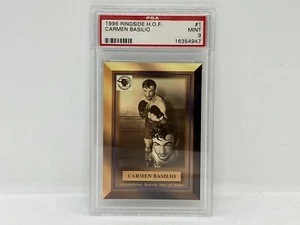 1996 Ringside HOF Boxing Carmen Basilio #1 PSA 9 - Picture 1 of 3