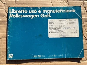 Libretto uso e manutenzione Volkswagen GOLF - 1981 - Originale - Foto 1 di 15