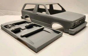 Axial Scx24 1984 Chevrolet S-10 Blazer Body With Interior 132wb 1/24 Scale PLA + - Picture 1 of 16