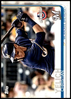 Christian Yelich 2019 Topps Holiday #HW72 Brewers MLB READ FREE SHIPPING - Image 1 of 2