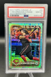 2024 Topps Chrome Logofractor - Christian Encarnacion-Strand /199 Aqua (RC) #65 - Picture 1 of 3