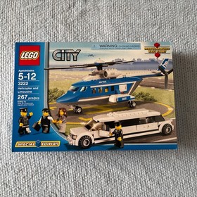 Lego City 3222 Helicopter And Limousine New!
