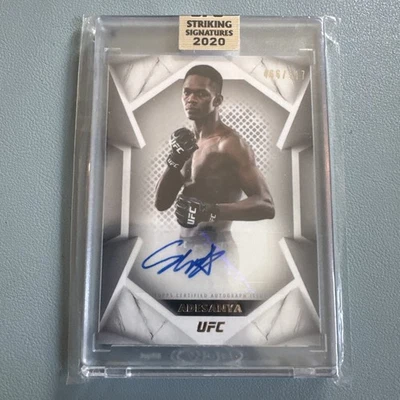2020 Topps UFC Striking Signatures - Israel Adesanya #STS-IA /517 Auto - Image 1 of 2