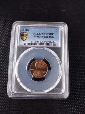 1982 Lincoln Memorial MS62RD Small Date BRONZE  - Image 1 of 4