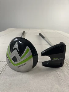 Nitro Crossfire Golf 2 Club kids Set Driver & Mallet Putter kids starter set - Picture 1 of 18