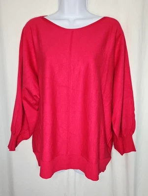 Suéter tejido manga dolman rosa Max Studio para mujer talla XL Foto 1 de 4